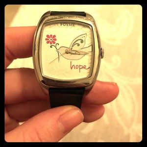 Women’s Fossil Watch with leather band